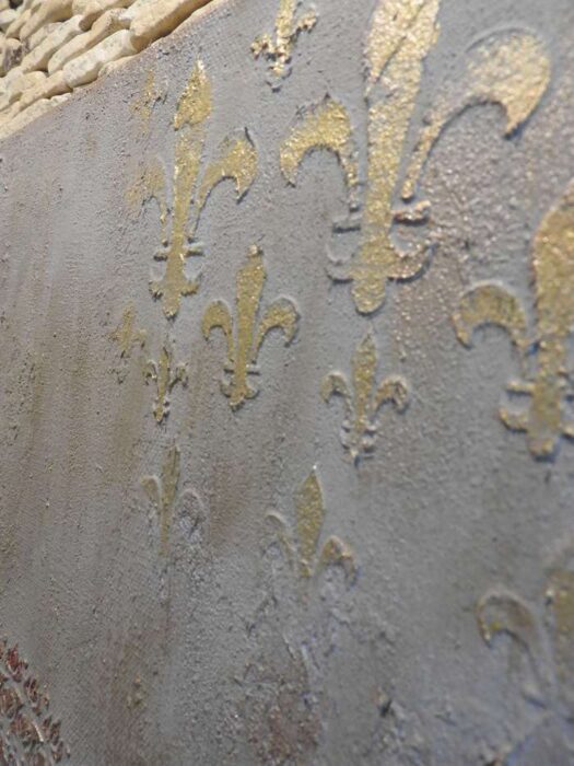 Szürke mandala- Kézzel festett egyedi texturált falikép modern faldekoráció I Gabriart.hu Debrecen