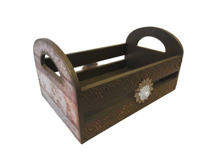 Tároló doboz- Kézzel készített, egyedi decoupage technikával tartó doboz I Gabriart.hu Debrecen